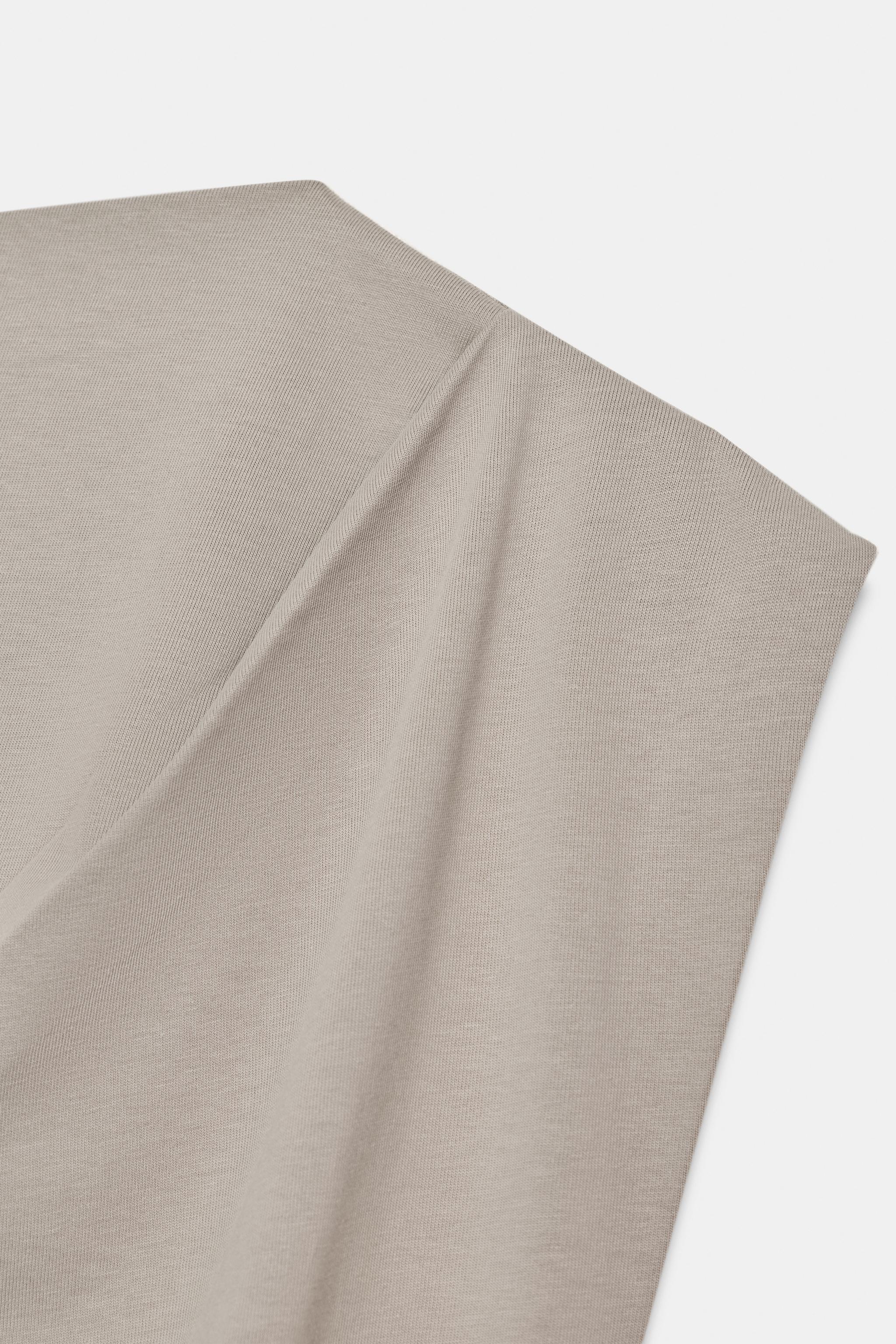 TOP EN COTON DRAPÉ